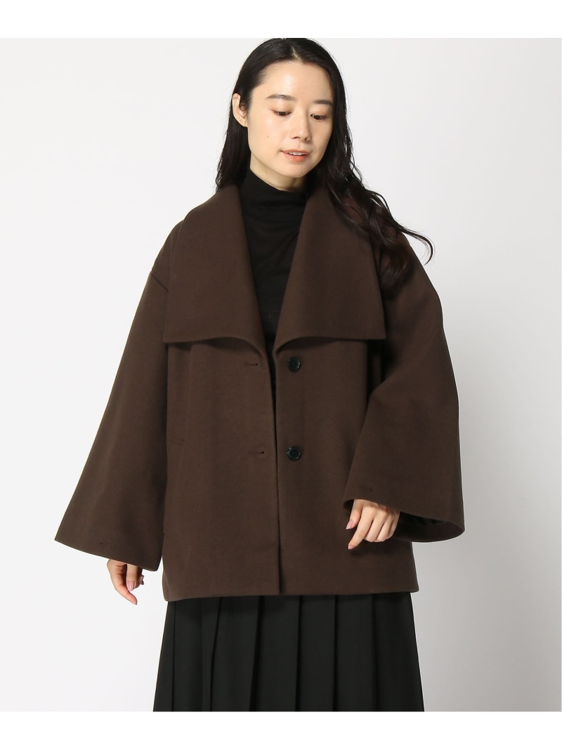 楽天市場】【SALE／50%OFF】ウーリーテックビッグカラーミドルコート