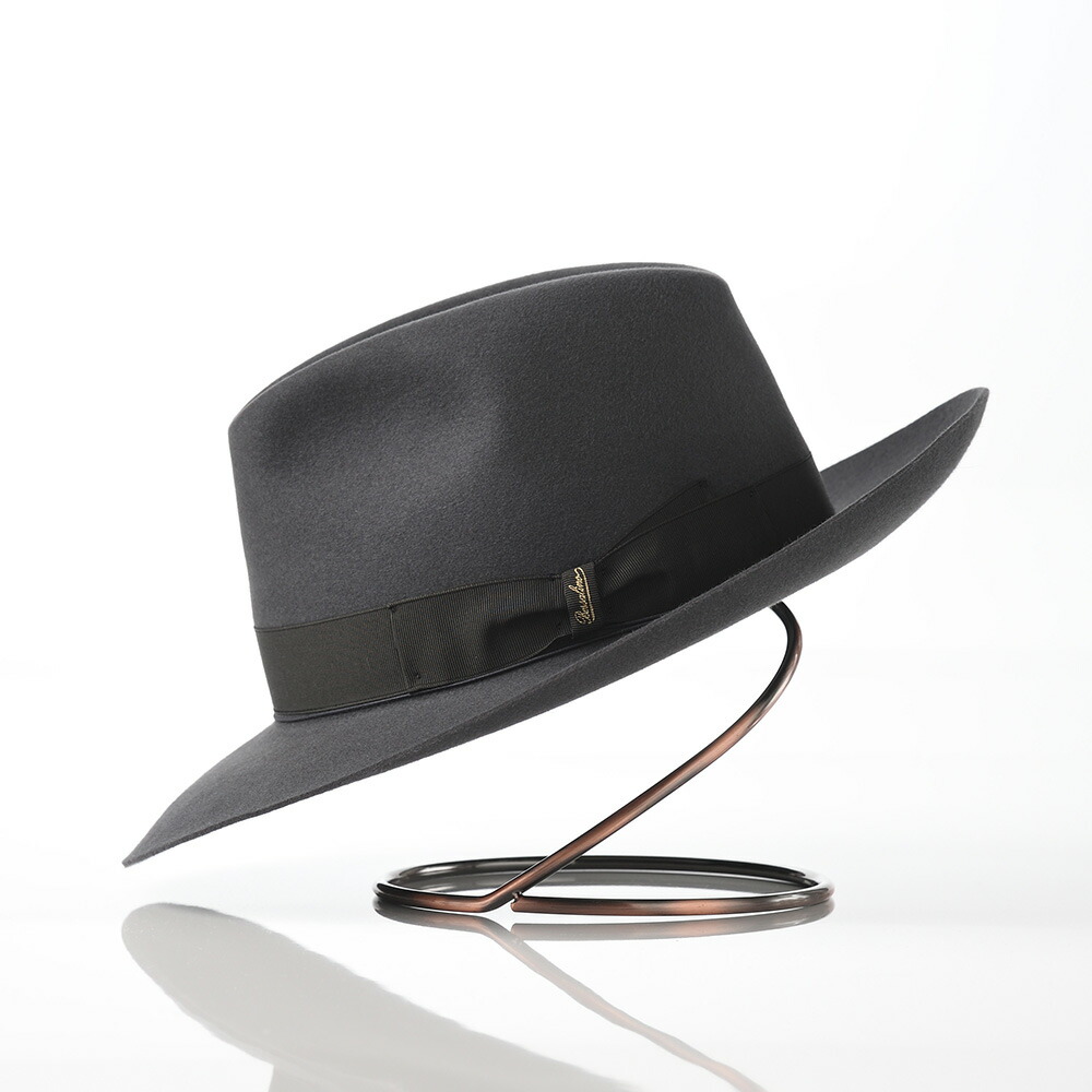 楽天市場】Borsalino ボルサリーノ 中折れハット フェルト帽 つば広 秋