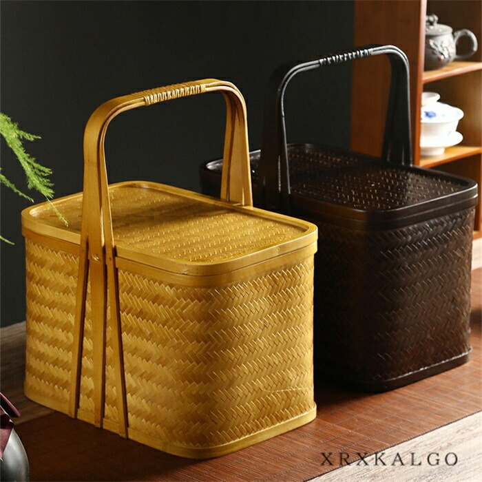 楽天市場】【スーパーSALE20%OFF】【34cm*19cm*29cm】送料無料 竹かご