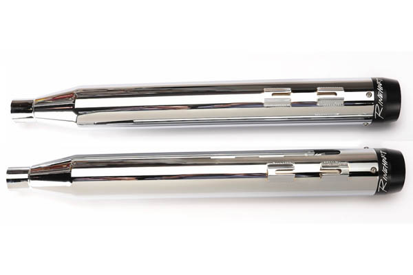 楽天市場】RINEHART ツーリングモデル用マフラー 3.5インチ クローム