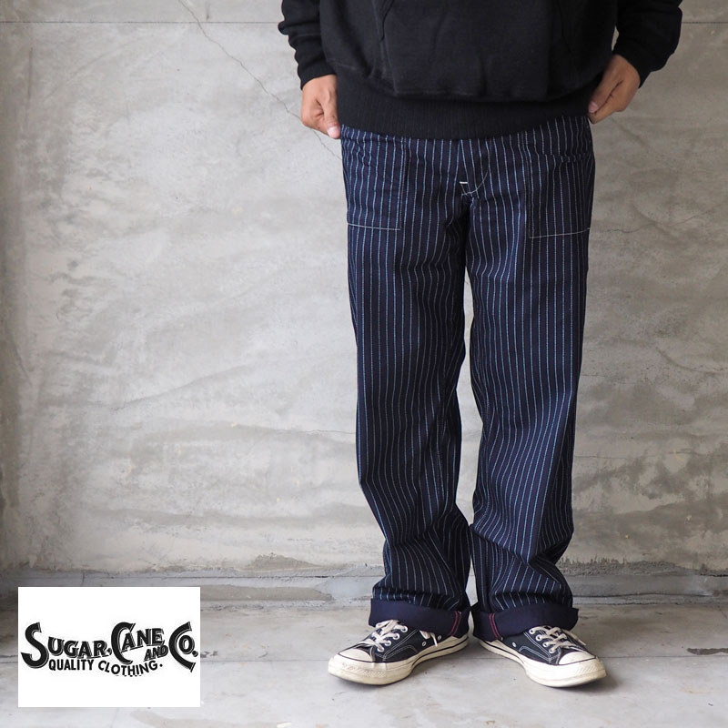 楽天市場】SUGAR CANE シュガーケーン ワークパンツ ストライプ