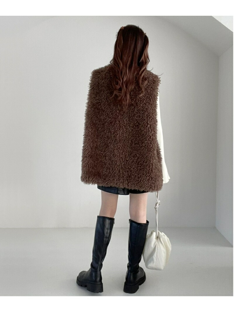 楽天市場】【SALE／44%OFF】(W)ボリュームファーベスト Heather ヘザー