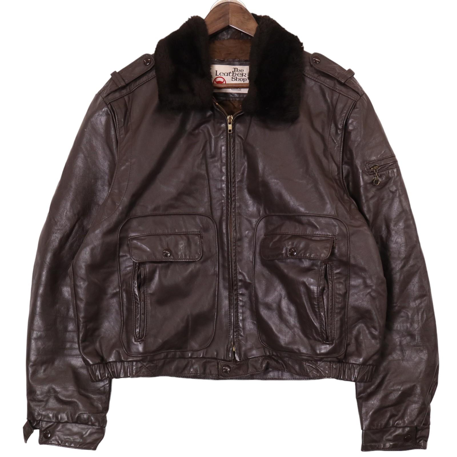 楽天市場】70年代 USA製 Sears シアーズ The Leather Shop G1 フライト