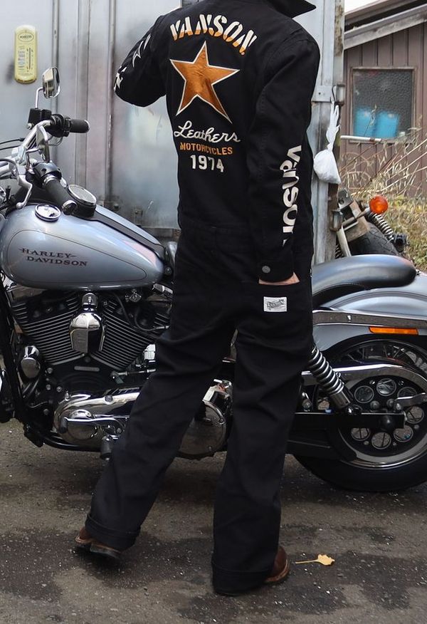 楽天市場】【VANSON バンソン 】 NVAO-2401 オールインワン 刺繍ツナギ