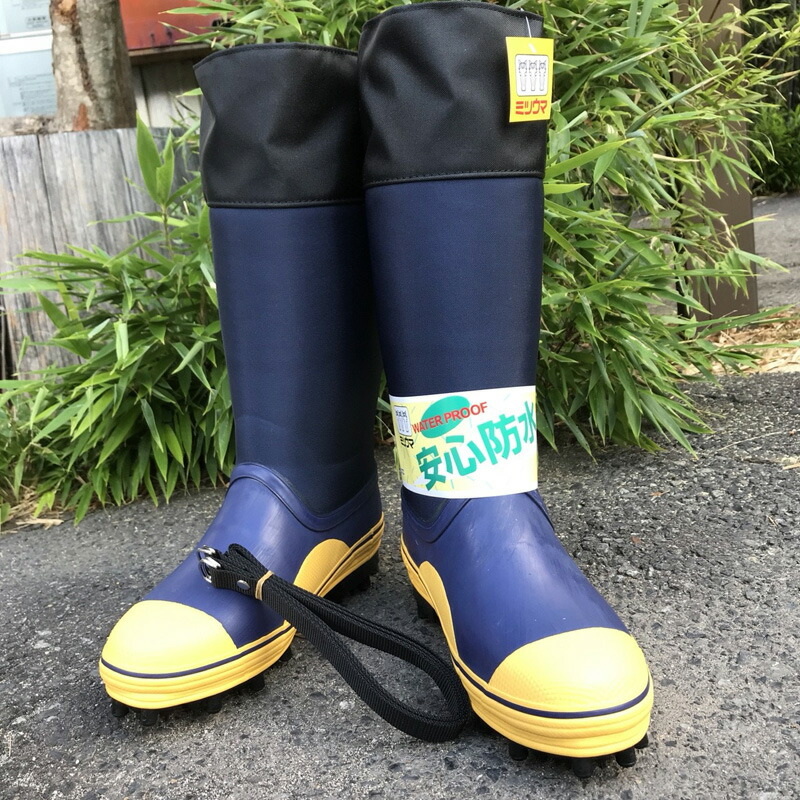 楽天市場】ミツウマ 岩礁 スパイク長靴 山仕事 草刈り 農業長ぐつ 林業