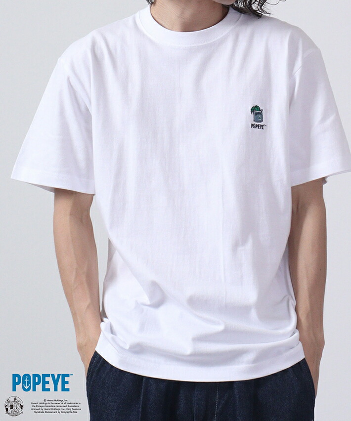 楽天市場】POPEYE SHORT SLEEVE T-SHIRT ポパイ ワンポイント 刺繍 T