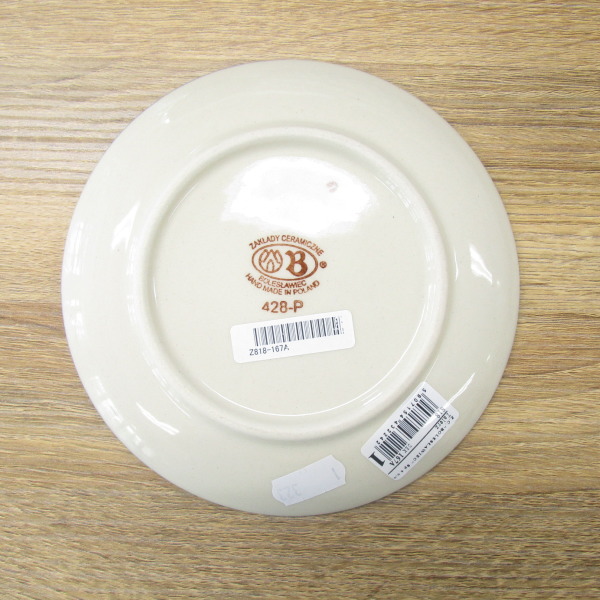 楽天市場】ポーリッシュポタリー プレート 16cm パン皿 ケーキ皿 花柄