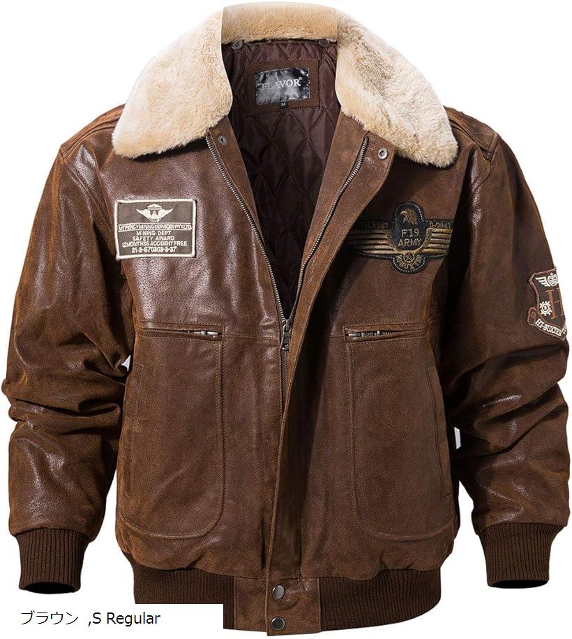 楽天市場】メンズ 本革 ボンバーレザージャケット パイロット コート