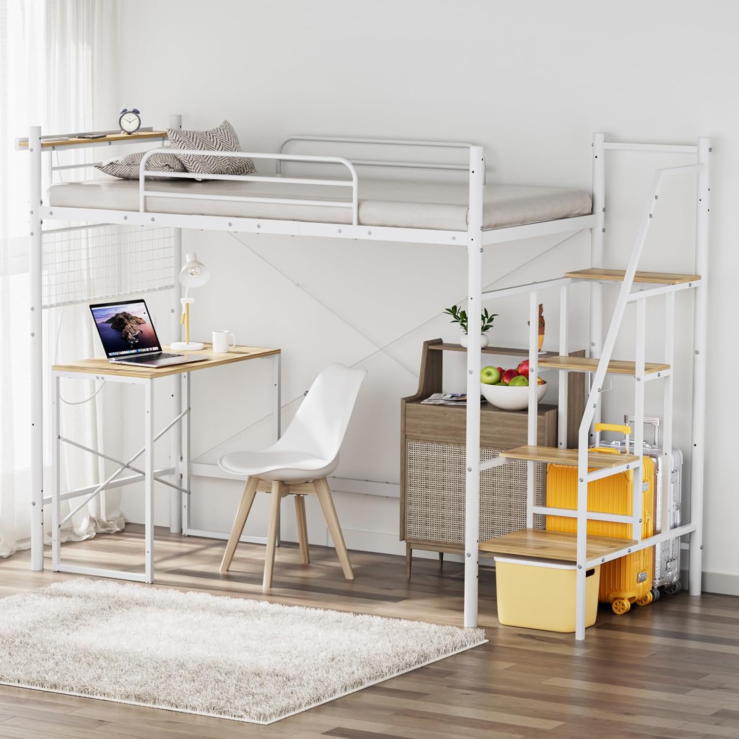 楽天市場】【3/1限定】P5倍+10%OFFロフトベッド 段階 パイプ DEWEL