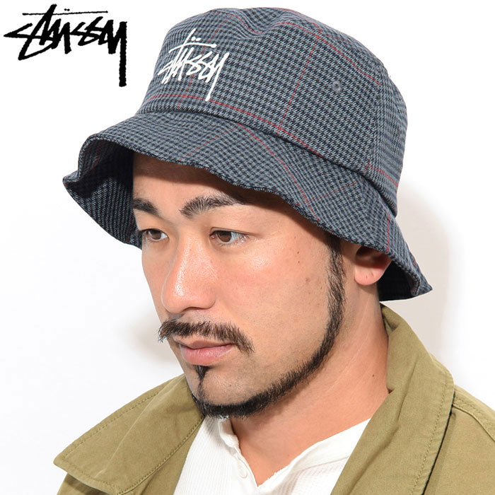 楽天市場】ステューシー STUSSY バケット ハット Big Logo Check