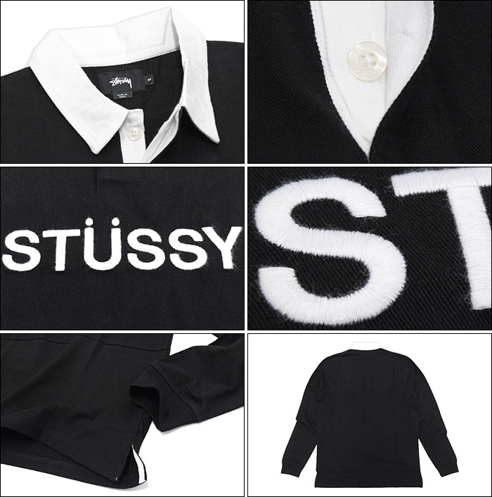 楽天市場】ステューシー STUSSY ポロシャツ 長袖 メンズ Panel Rugby