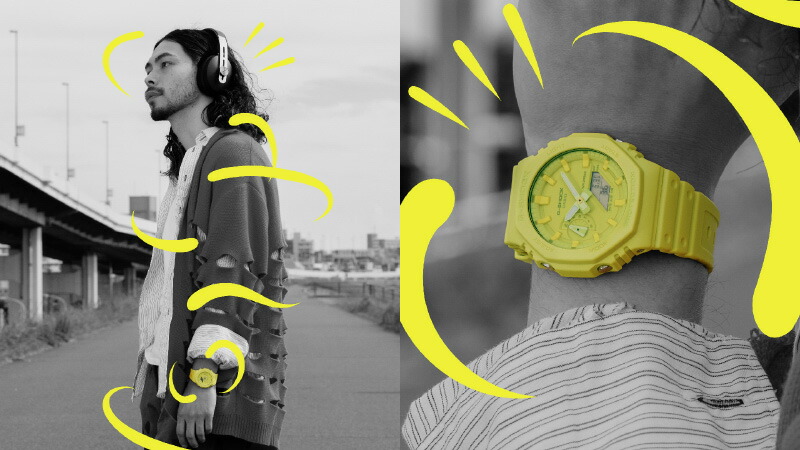 楽天市場】G-SHOCK TONE-ON-TONE Series ヴォルトイエロー GA-2100