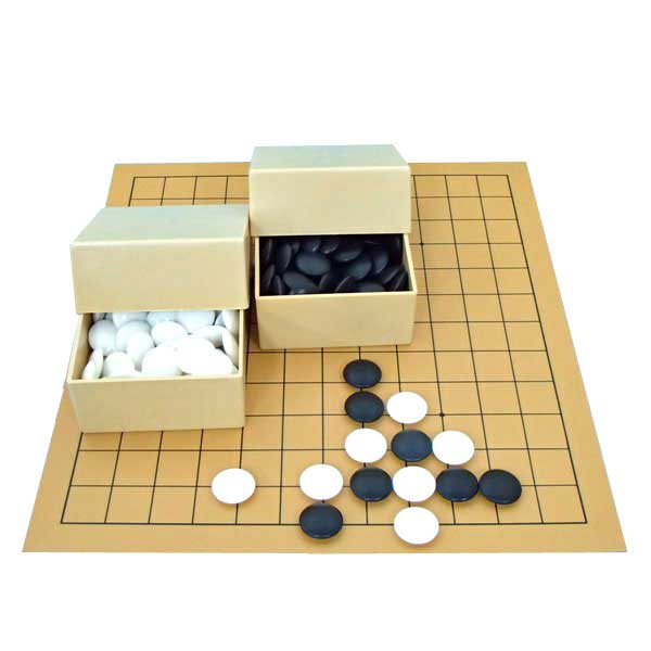 楽天市場】入門囲碁盤セット 塩ビの9・13路碁盤とプラスチック碁石（約