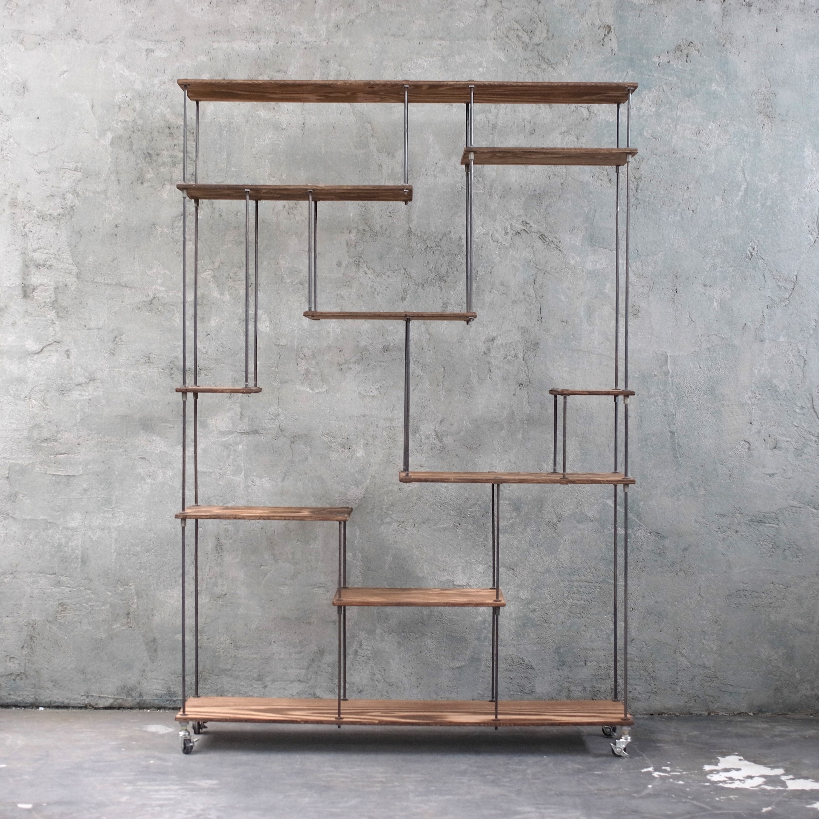 楽天市場】【テレビCM掲載】wood iron shelf 1740*1200*300 アイアン