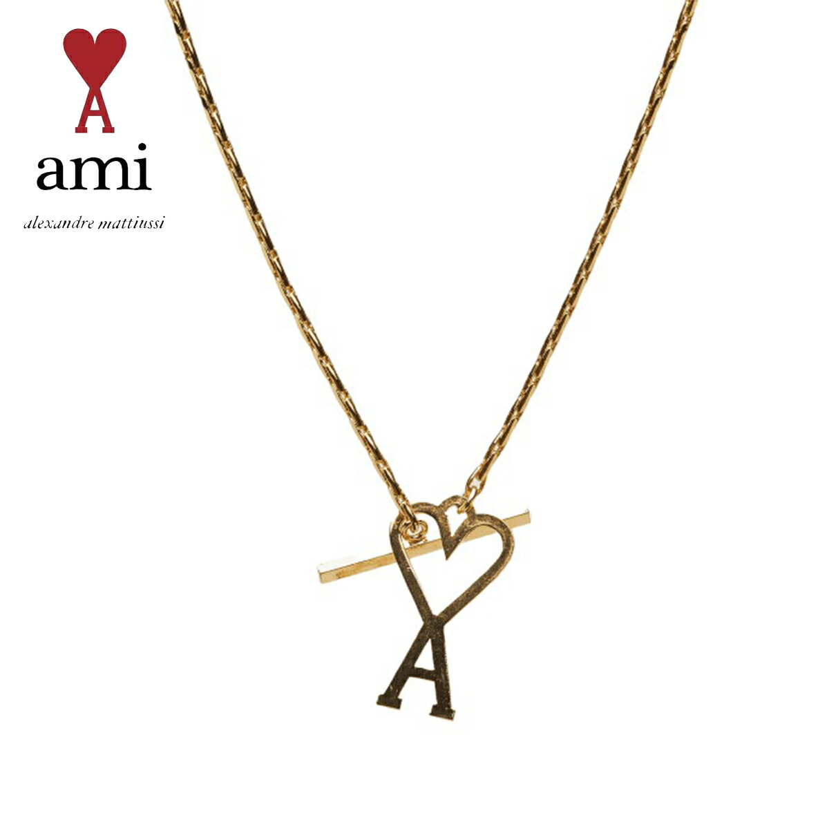楽天市場】AMI Paris ネックレス アミ パリス AMI ADC CHAIN NECKLACE