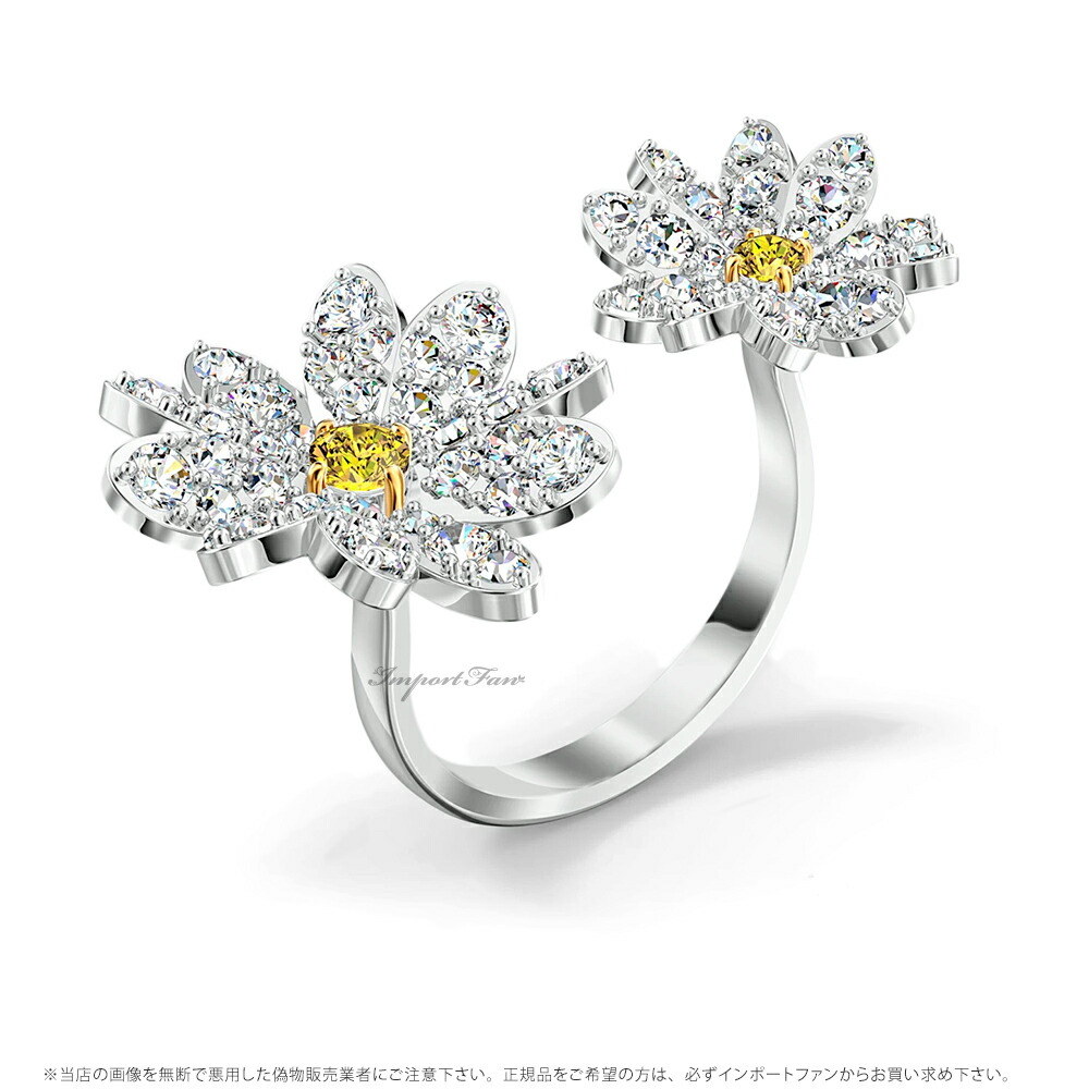 楽天市場】スワロフスキー エターナルフラワー 花 オープンリング 指輪