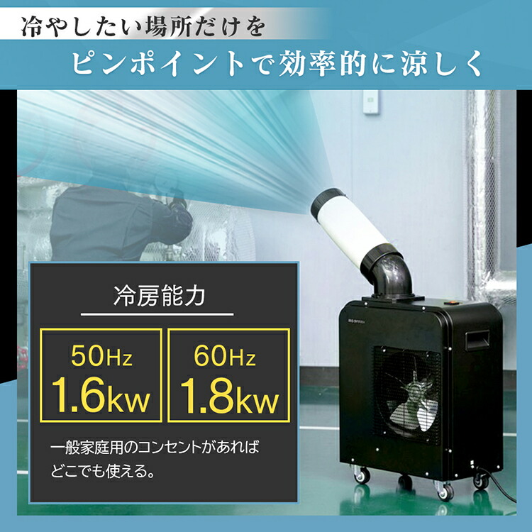 楽天市場】スポットクーラー アイリスオーヤマ 1.8kW 業務用 スポット