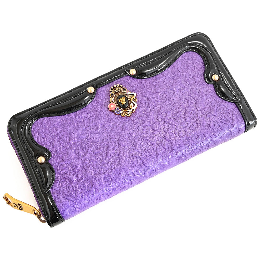 楽天市場】アナスイ 財布 長財布 ラウンドファスナー 紫(パープル