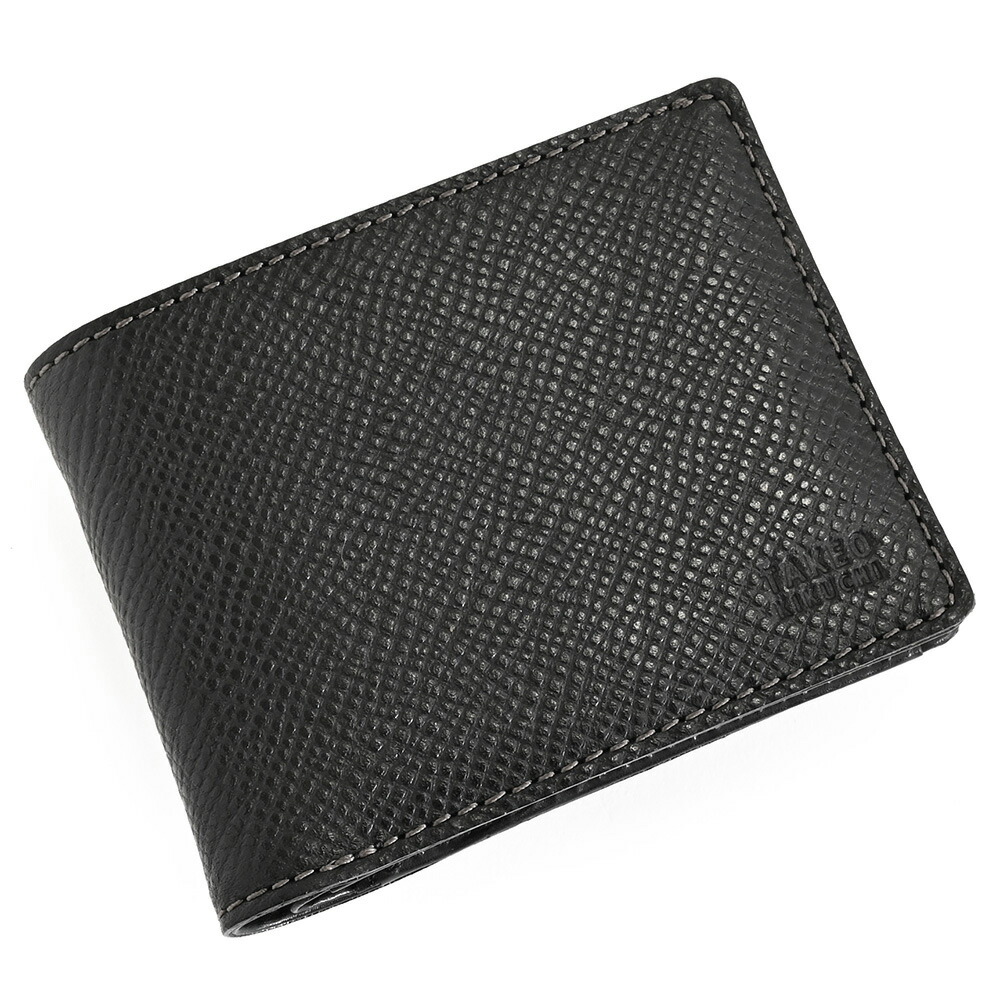 楽天市場】タケオキクチ 財布 二つ折り財布 黒(ブラック) TAKEO