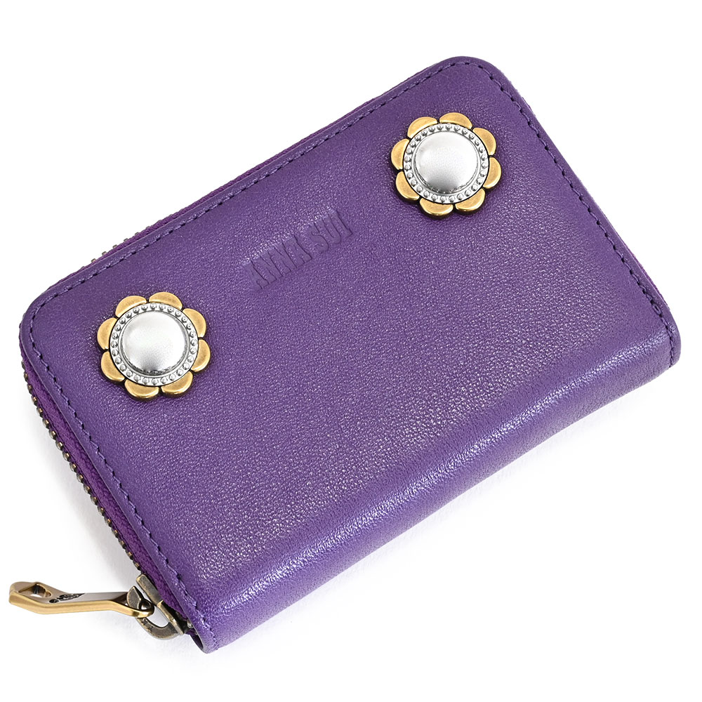 楽天市場】展示品箱なし アナスイ カードケース ラウンドファスナー 紫