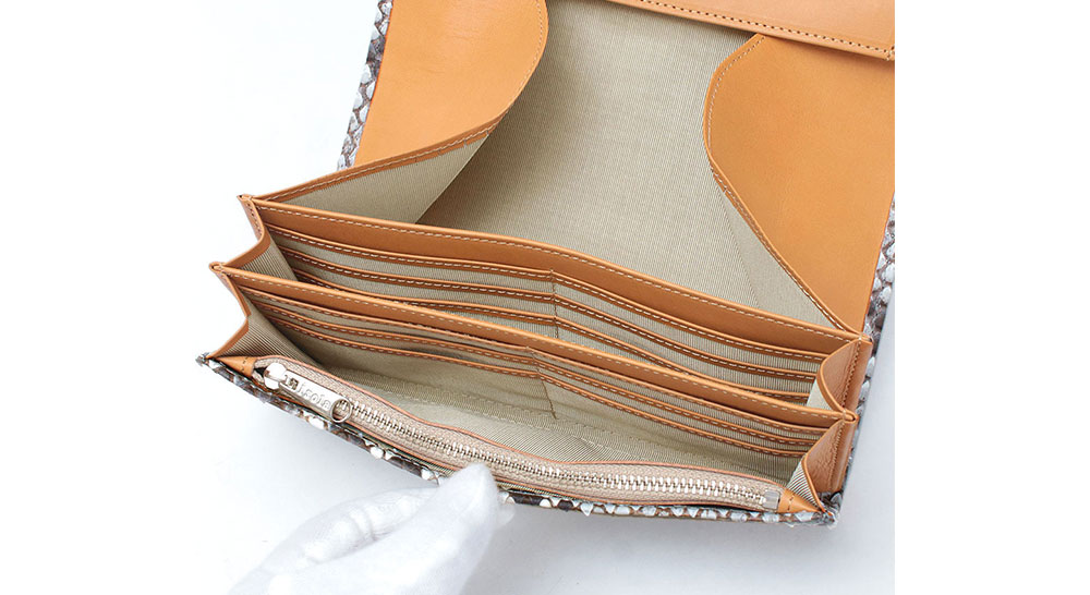 楽天市場】【 isola公式 】 財布 長財布 蛇革 レディース 大容量 薄い