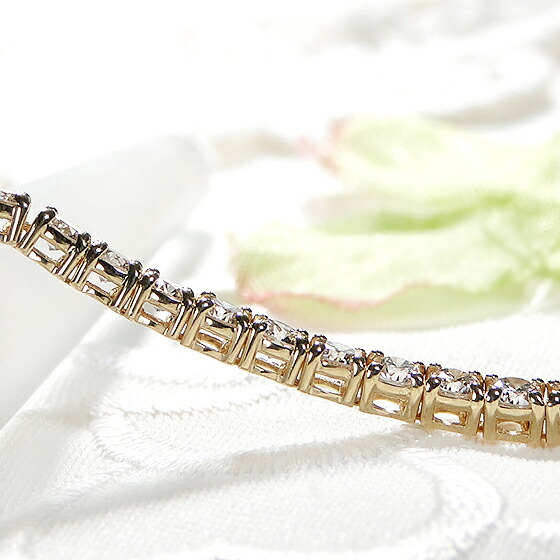 楽天市場】K18YG【5.0ct】豪華 ダイヤモンド テニスブレスレット【送料