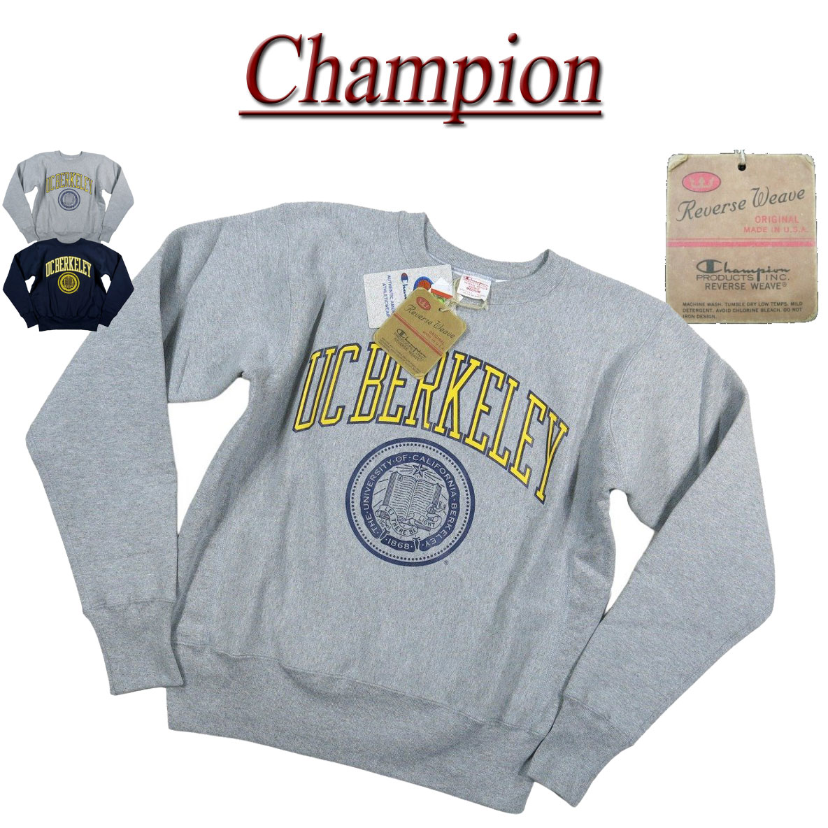 楽天市場】【2色4サイズ】jf101 新品 Champion × UC BERKELEY コラボ