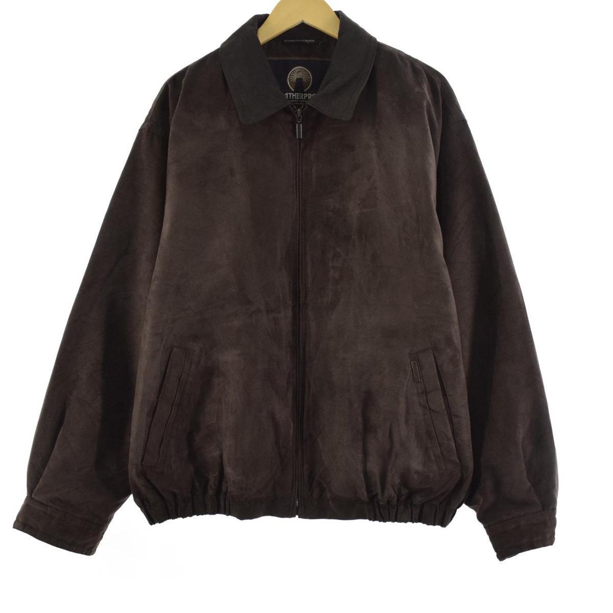 楽天市場】古着 WEATHERPROOF フェイクスエード スイングトップ