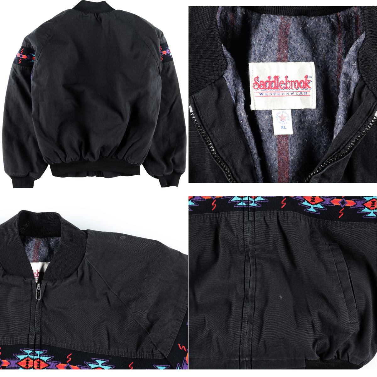 楽天市場】80年代 SADDLEBROOK ネイティブ柄 ダック地ワークブルゾン