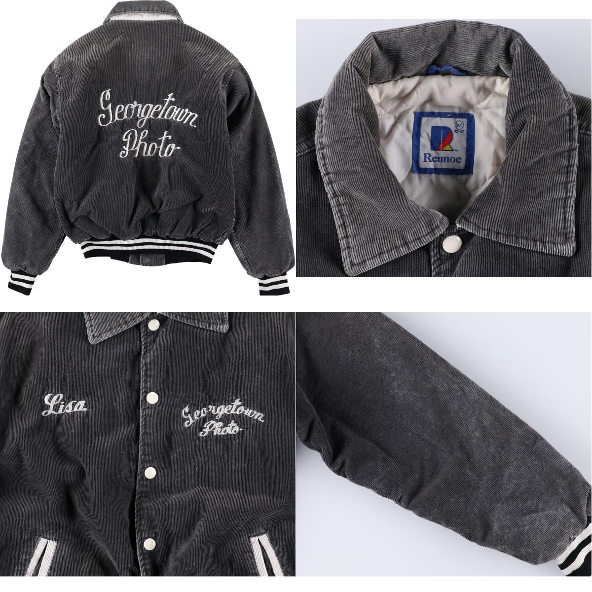 楽天市場】80年代 Rennoc バック刺繍 コーデュロイスタジャン アワード