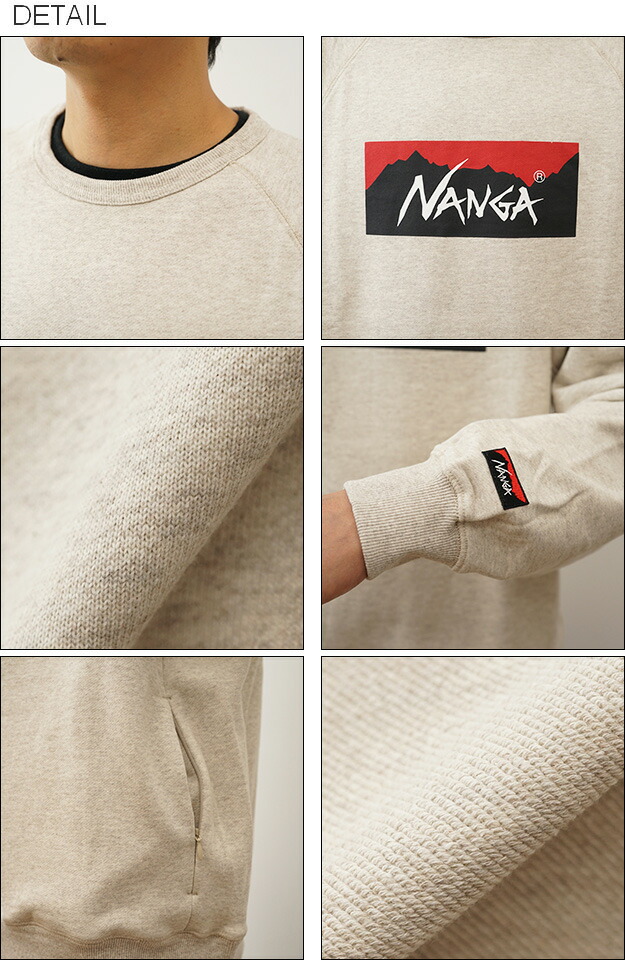 楽天市場】NANGA（ナンガ） ECO HYBRID BOX LOGO SWEATSHIRT エコ