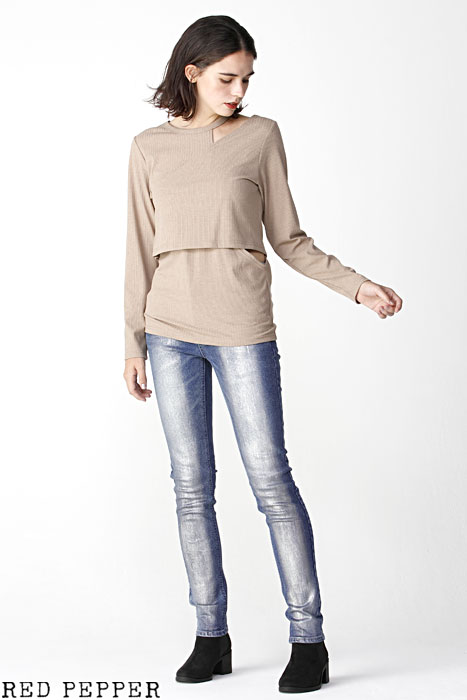 楽天市場】レッドペッパー RED PEPPER ジーンズ ラメブラシペイント