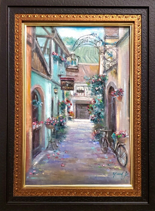 楽天市場】絵画 「ワイン畑へ続く径」 油彩画 油絵 原画 風景画 P6