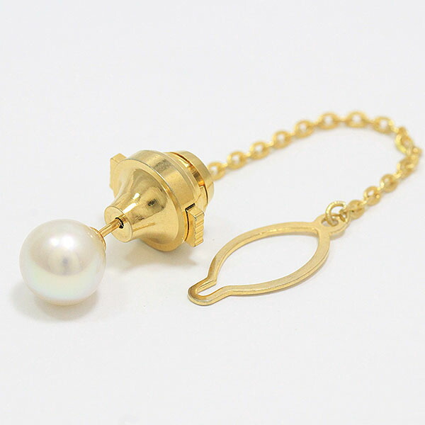 楽天市場】タイピン ネクタイピン 真珠 パール 約 8.3mm 18金イエロー