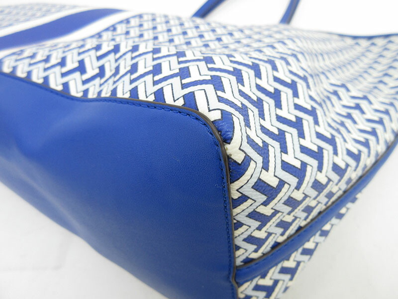 楽天市場】TORY BURCH(トリーバーチ) 幾何学デザイン トートバッグ 青
