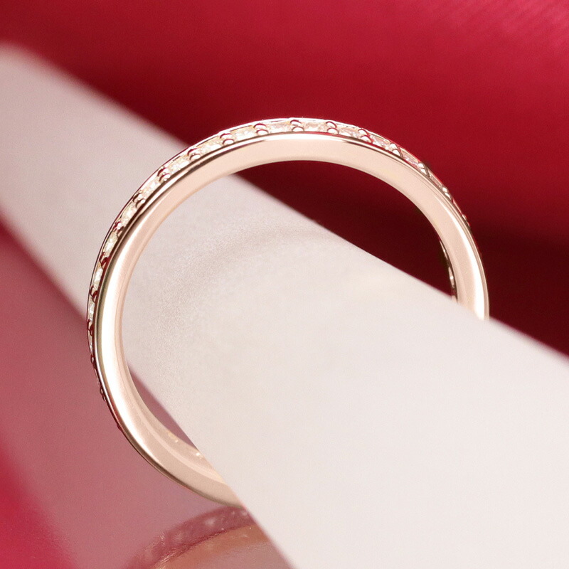 楽天市場】K18 PG【0.5ct】ダイヤモンド フルエタニティ リング【H