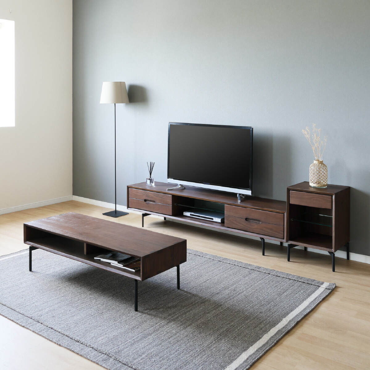 楽天市場】テレビボード 150 おしゃれ アイアン脚 テレビ台 天然木