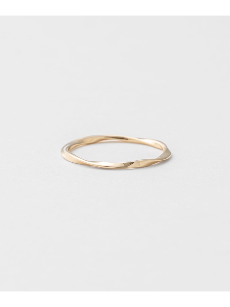 楽天市場】K10YG ツイスト ピンキーリング Jouete ジュエッテ