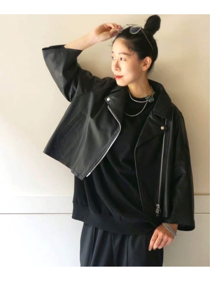 楽天市場】レザー ショートライダースジャケット journal standard