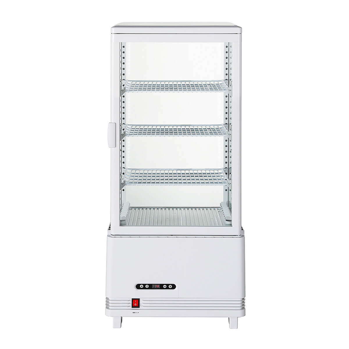 楽天市場】【3月目玉商品！】 80L 白 4面ガラス 冷蔵ショーケース