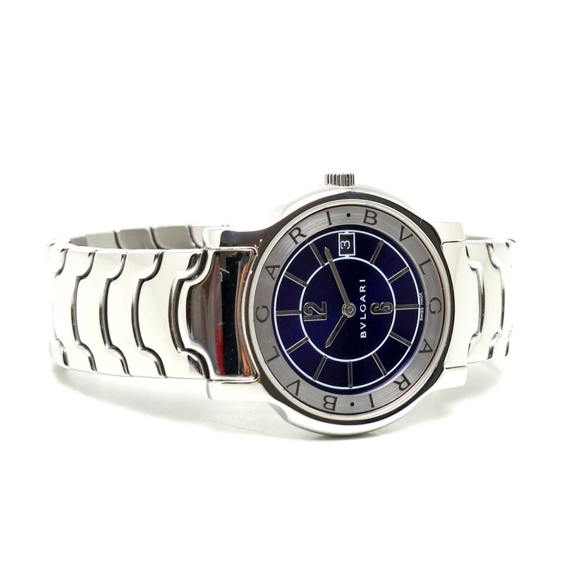 楽天市場】【楠本質店/元住吉】ブルガリ/BVLGARI ソロテンポ ST35S 青