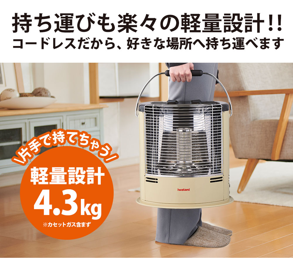 楽天市場】【送料無料】イワタニ カセットガスストーブ デカ暖3 CB-STV