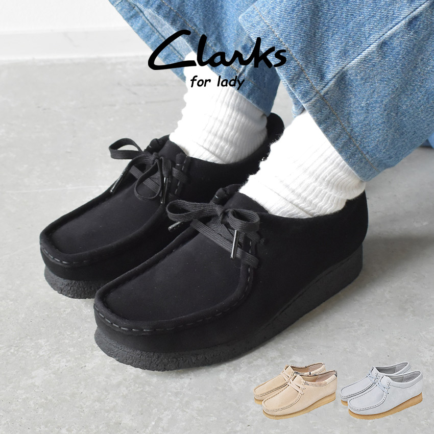 楽天市場】クラークス カジュアルブーツ レディース ワラビー ブラック