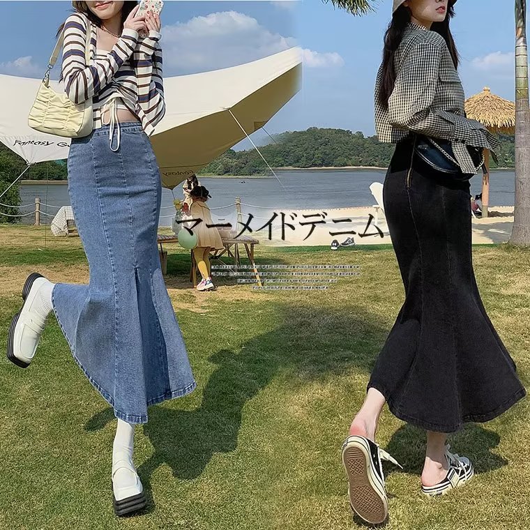 楽天市場】女性らしい曲線美を演出！センタースリットマーメイド