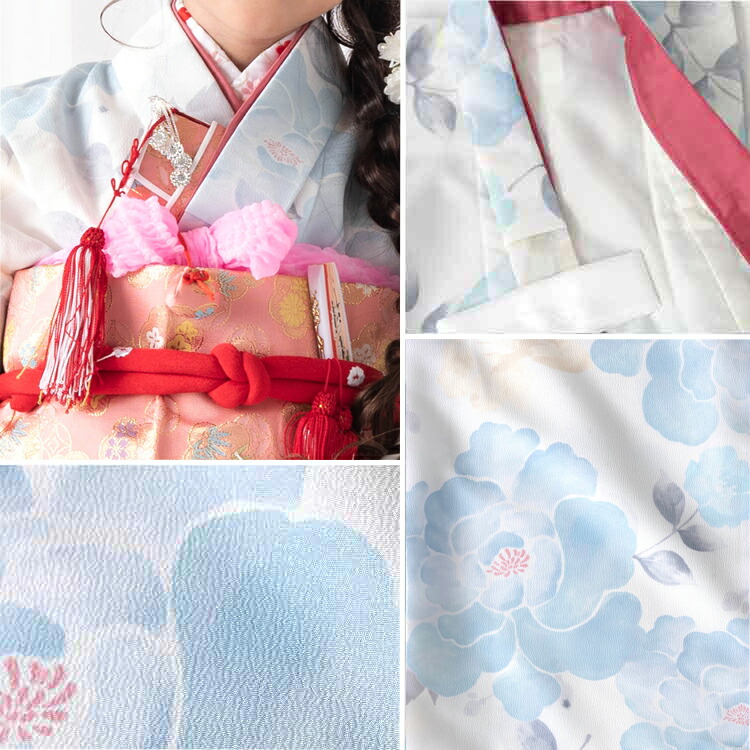 楽天市場】七五三 着物 7歳 四つ身セット(結び帯セット) 女の子 16点