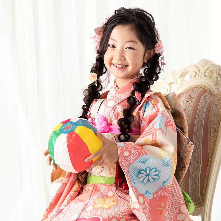 楽天市場】七五三 着物 7歳 四つ身セット(結び帯セット) 女の子 16点