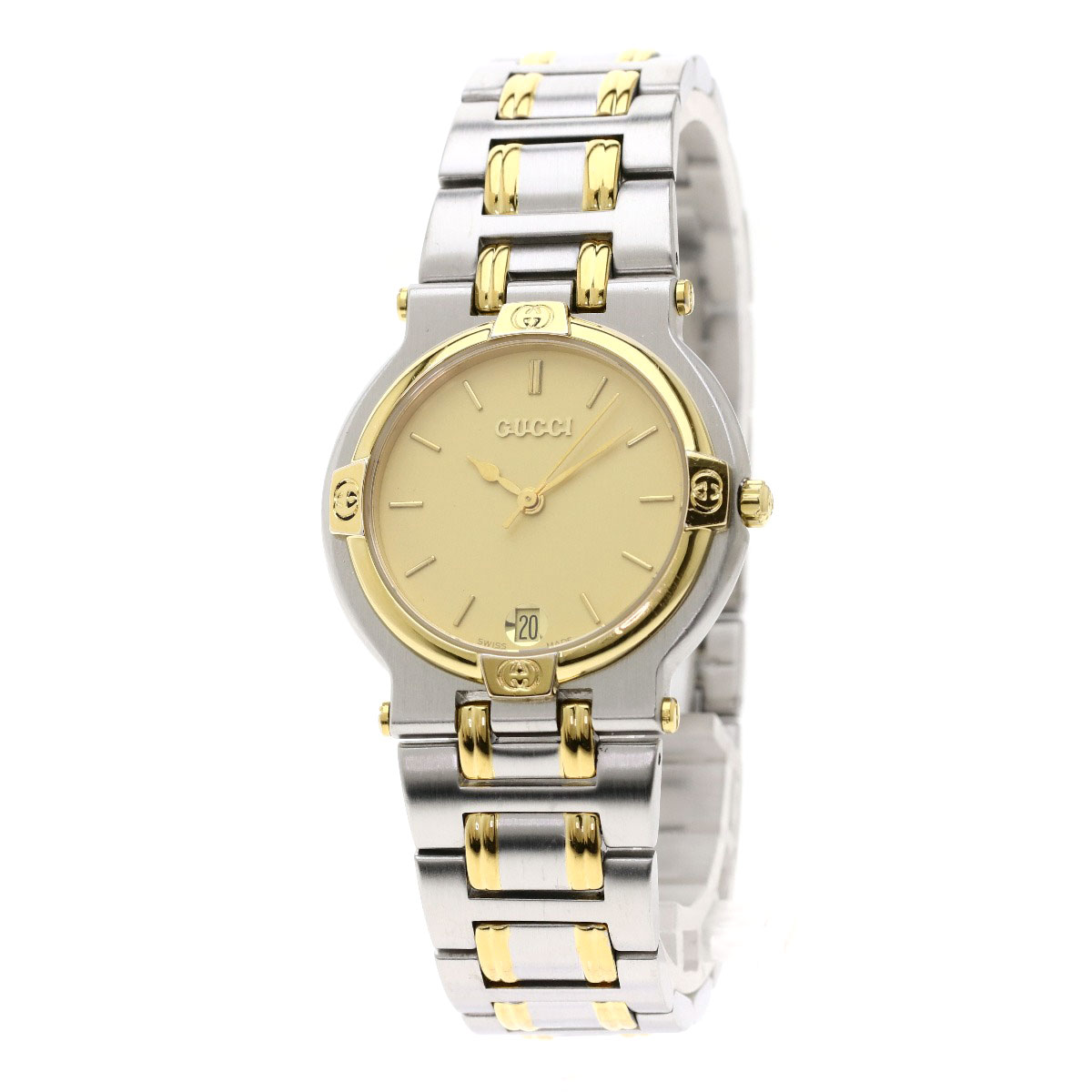 楽天市場】グッチ 9000M 腕時計 ステンレススチール/SSxGP メンズ