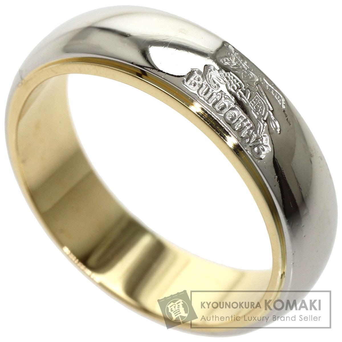 楽天市場】バーバリー ロゴマーク リング・指輪 プラチナPT900/K18YG