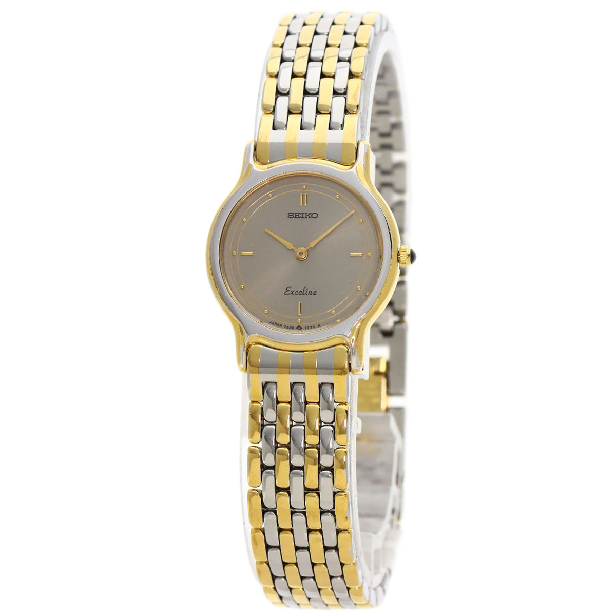 SEIKO エクセリーヌ クォーツ ゴールド 14K×SS 7320-0070 楽天市場