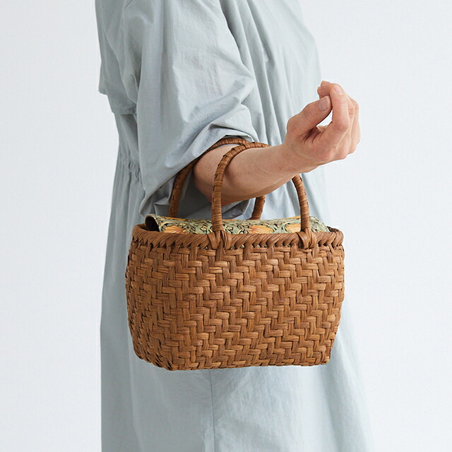 楽天市場】やまぶどう籠(二番皮/網代編み/まんまるやさしい/小サイズ